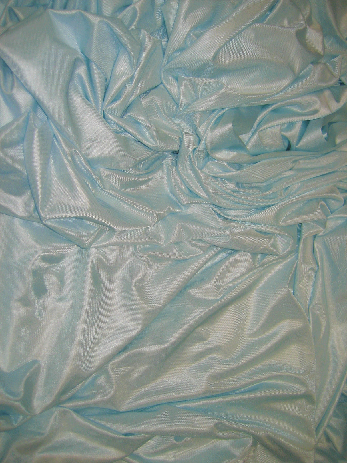 1 Yard Lt. Blue Polyester Fabric Low Stretch For Aerial Use Backdrops Crafts 108/120 Inch Wide
