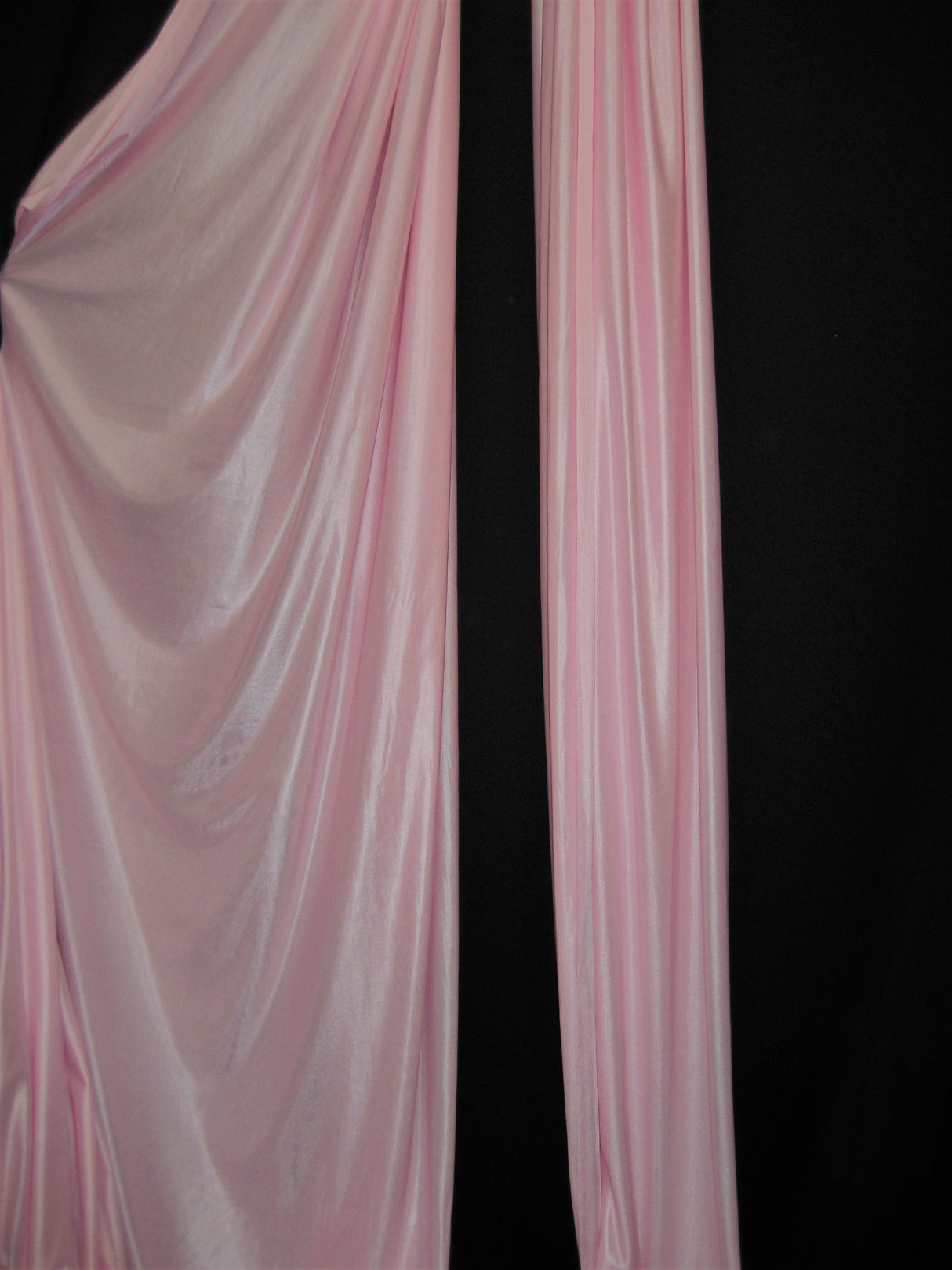 1 Yard Low Stretch Lt. Pink Tricot Polyester Fabric For Aerial Silks Hammocks Backdrops Crafts 108/120 Inch Wide