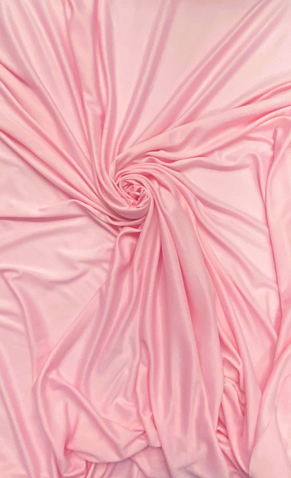Stretch Lining Polyester Fabric - Light Pink, Matte Soft, 60" Width (1 Yard)