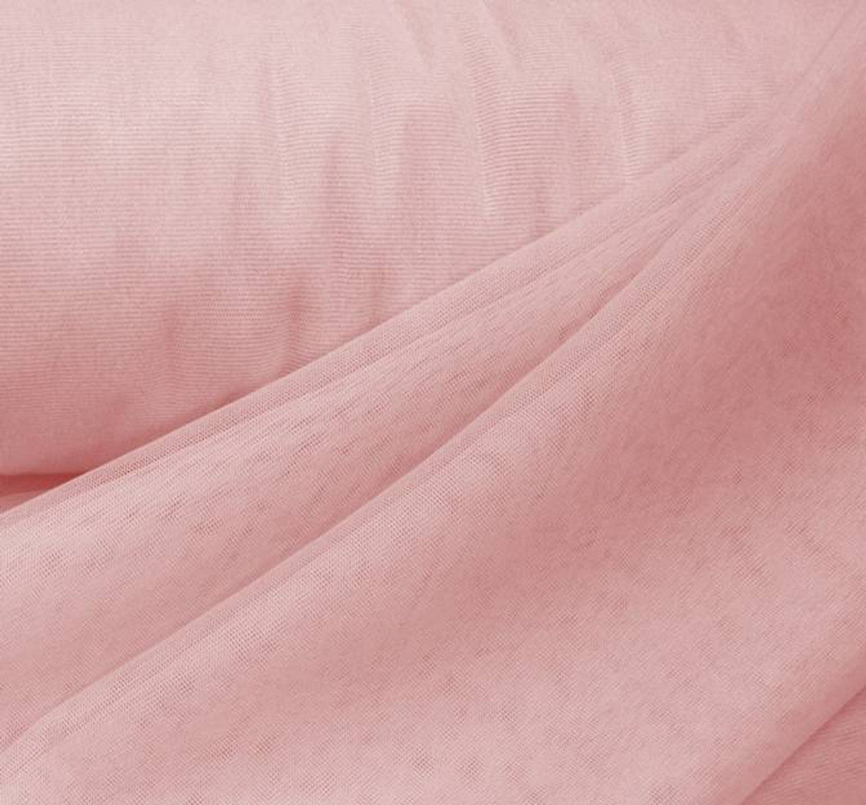 1 Yard Pink Mesh Fabric – 58/60" Wide, 100% Polyester, Lightweight Sheer Tulle for Apparel & Event Décor