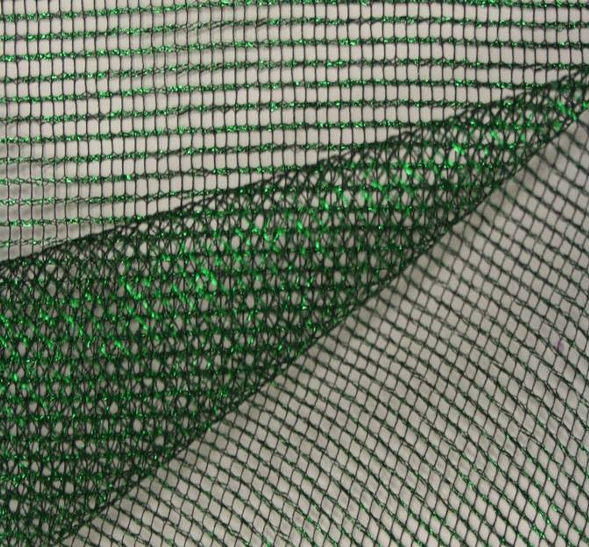 1 Yard Lightweight Metallic Poly Mesh with Green and Black Foil 55/56" Wide for Apparel & Dancewear