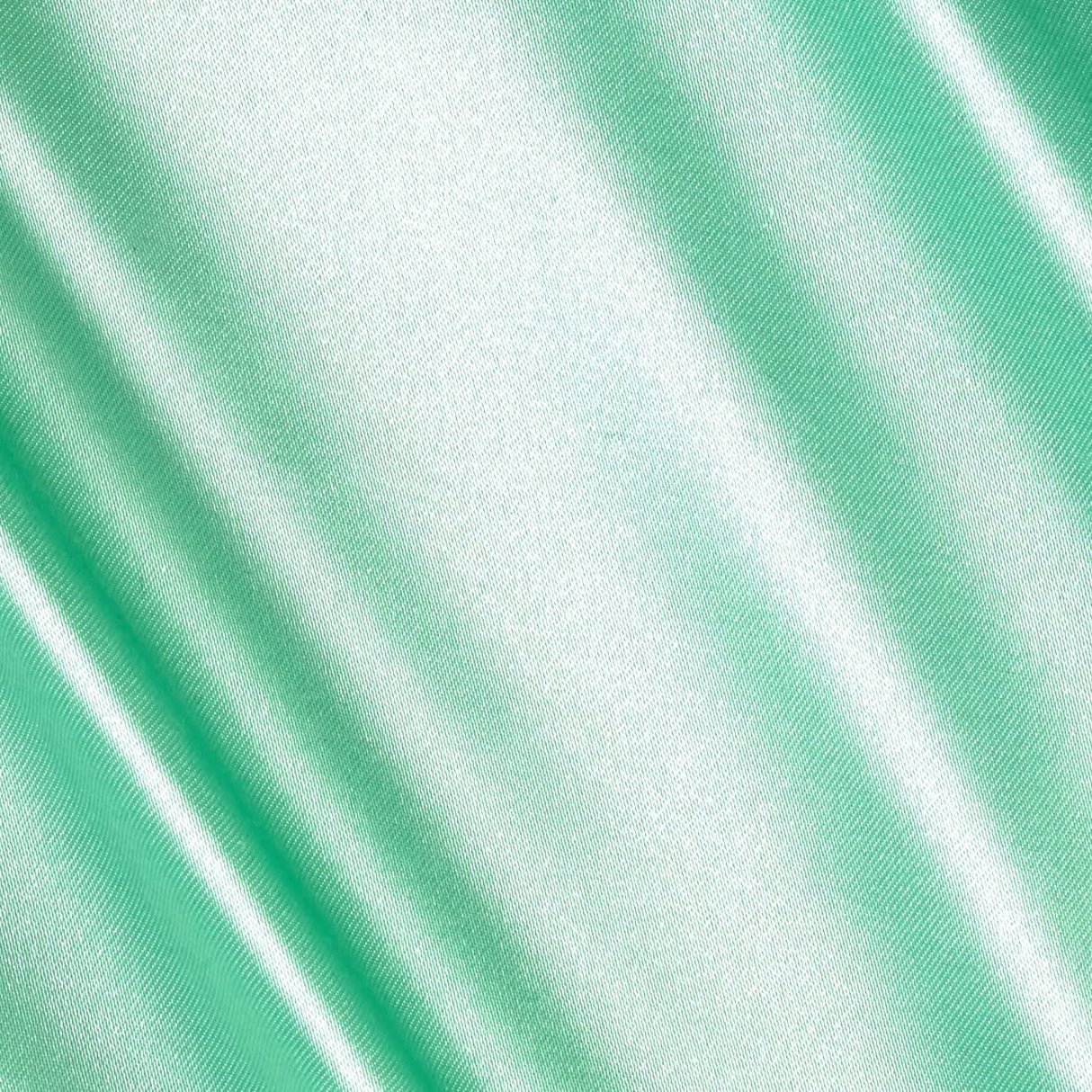 1 Yard Mint Satin Charmeuse Fabric 60? Wide 175 GSM
