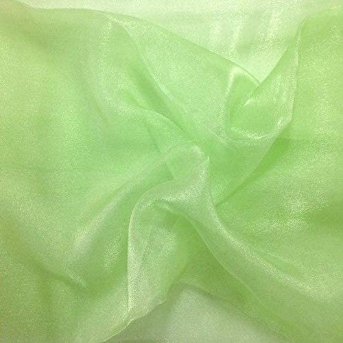 1 Yard Fabric Collections Inc. Sparkle Crystal Sheer Organza, 60? Wide 100% Polyester Shiny Fabric