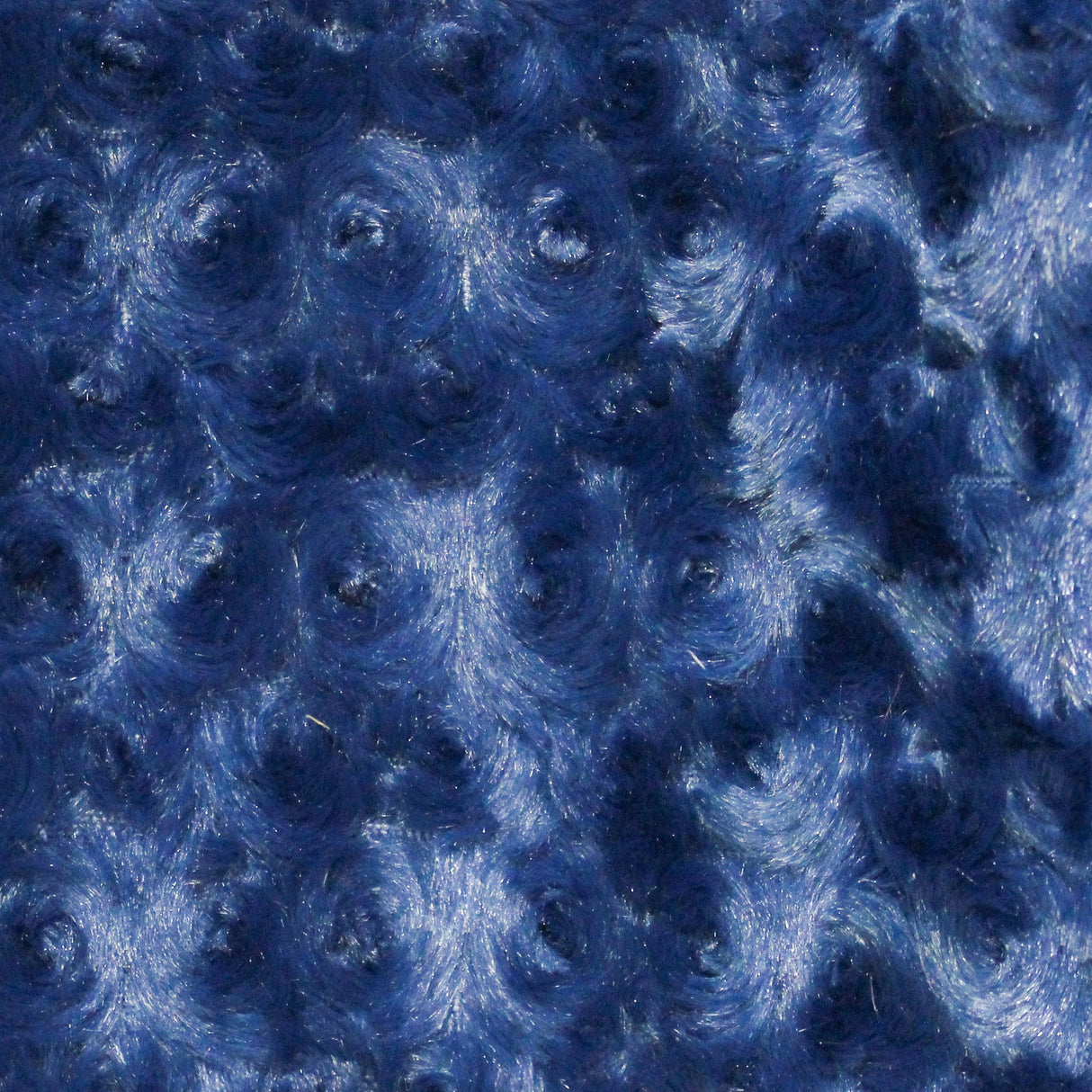 1 Yard Navy Minky Rosebud Fabric 58/60" Width Rose Swirl Embossed