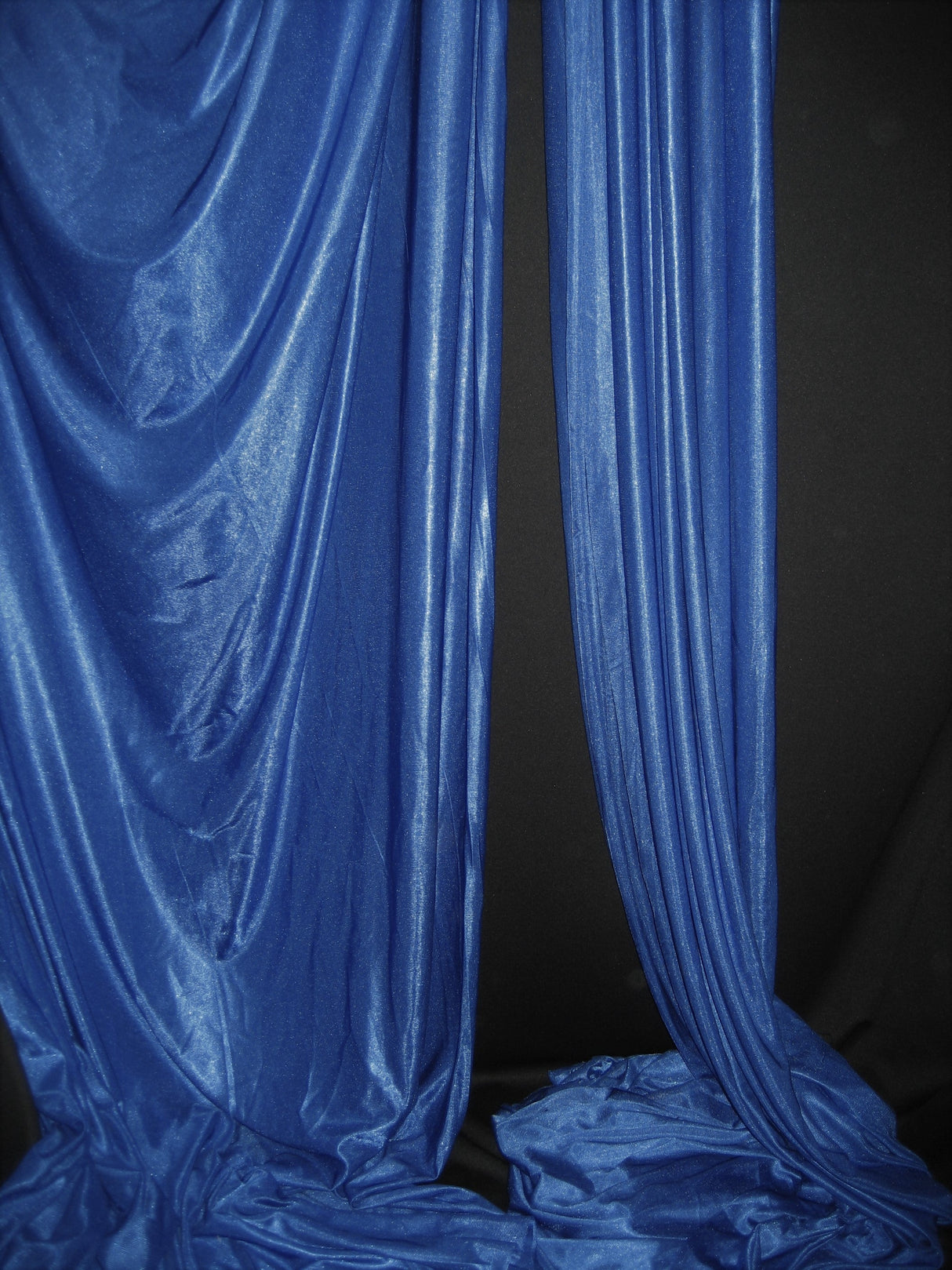 1 Yard Royal Blue Tricot Fabric Low Stretch Polyester For Aerial Use Crafts 108/120 Inch Wide