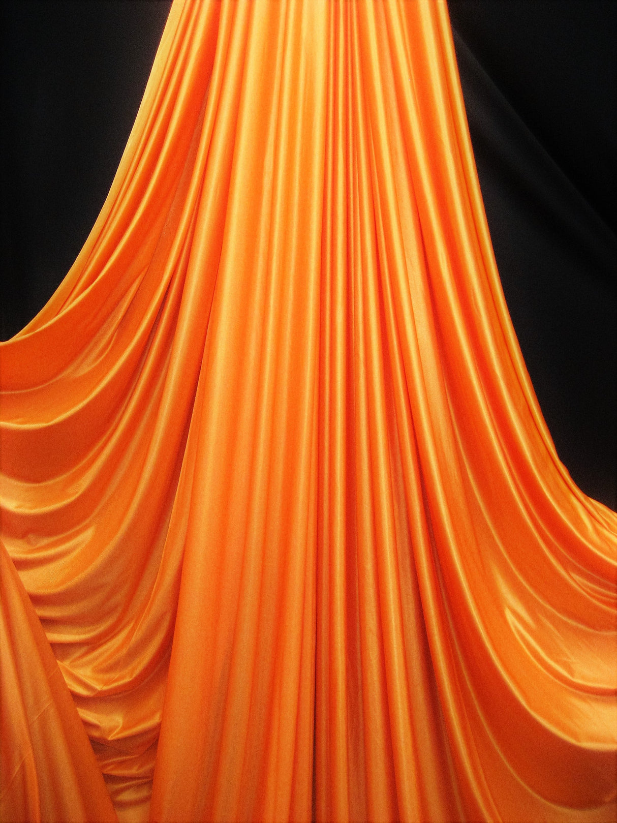 1 Yard Orange Low Stretch Polyester Fabric Extra Wide & Durable 108/120 Inch Wide