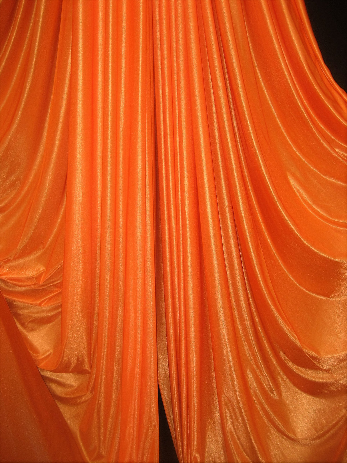 1 Yard Orange Low Stretch Polyester Fabric Extra Wide & Durable 108/120 Inch Wide