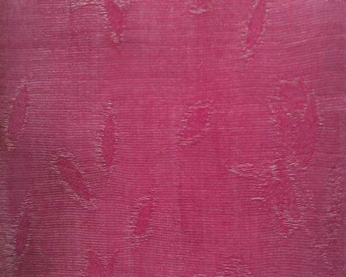 1 Yard Organza Jacquard Fuschia Fabric 57/58 Inches Wide