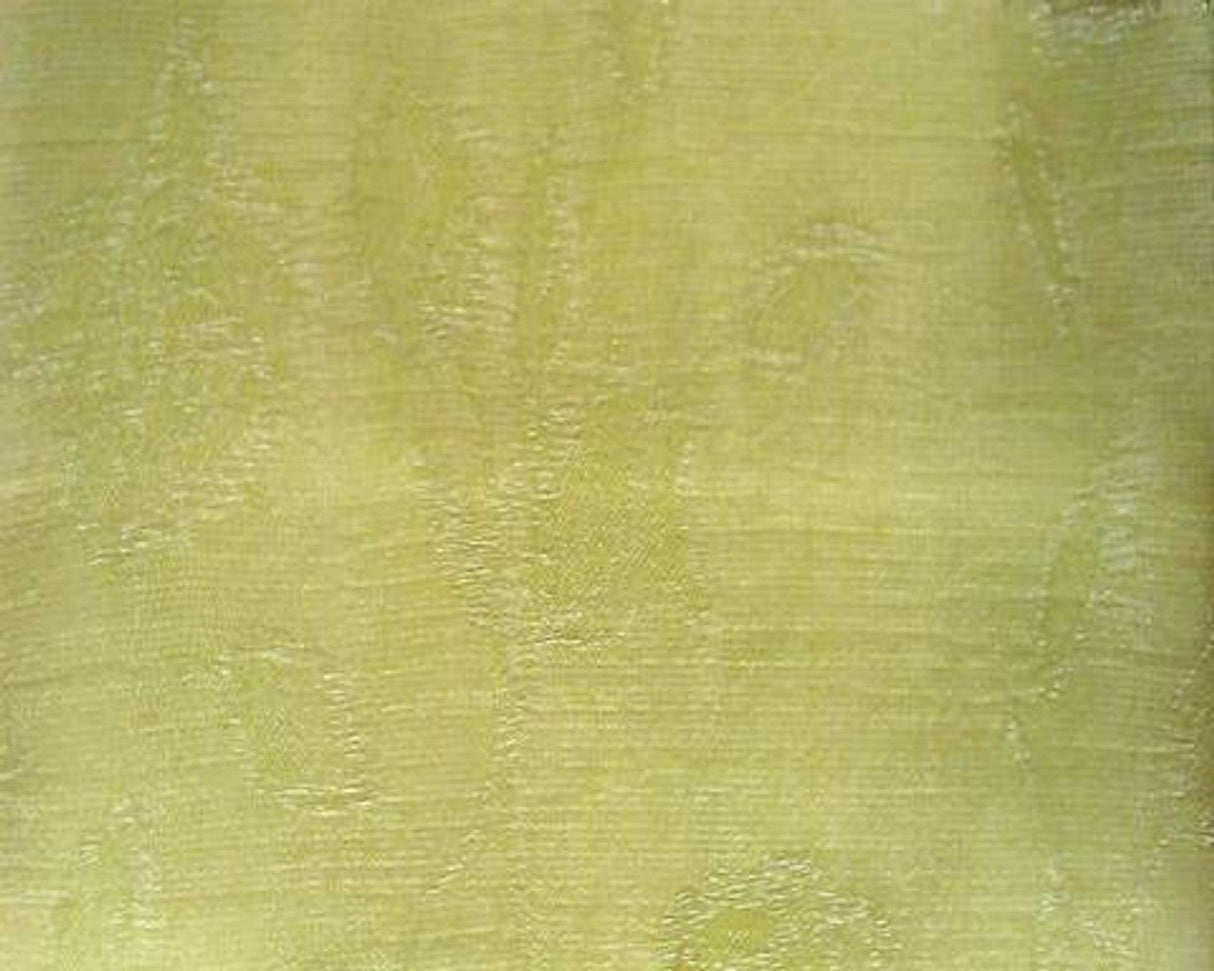 1 Yard Organza Jacquard Lime Fabric 57/58 Inches Wide