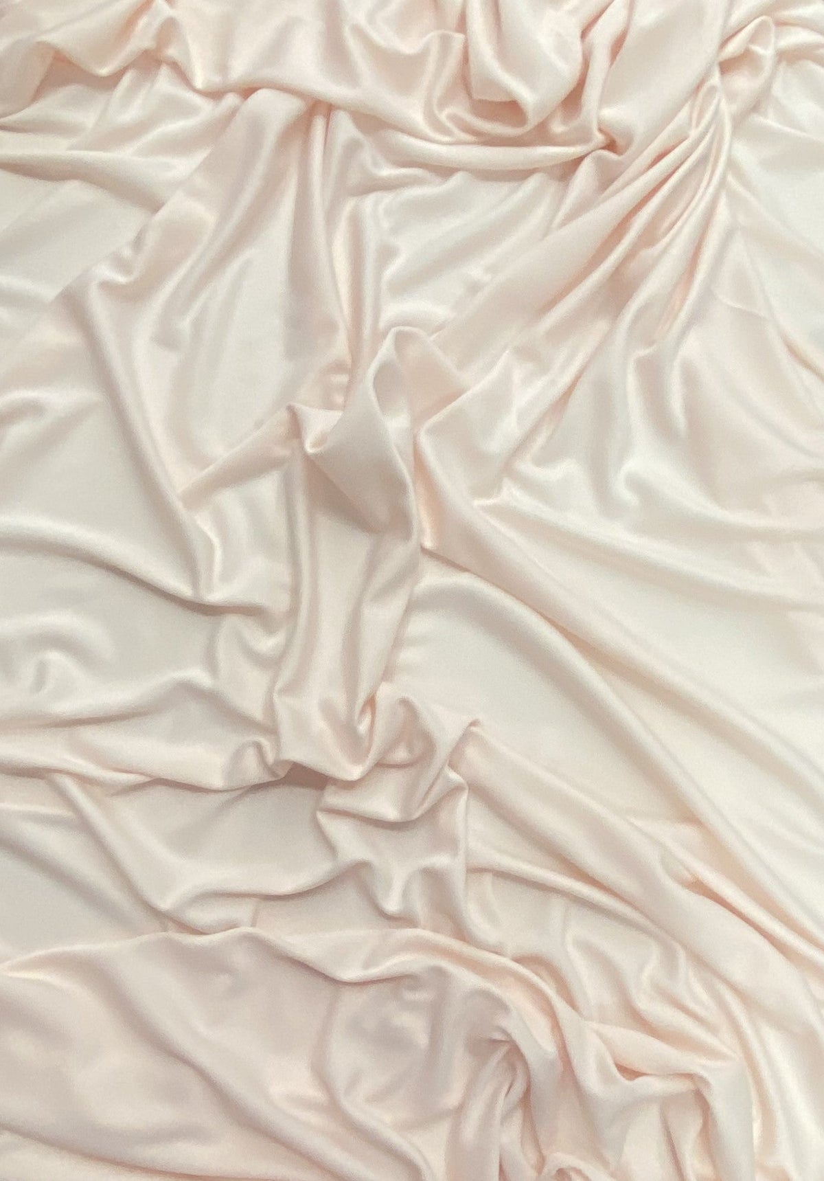 Stretch Lining Polyester Fabric - Pale Pink, Matte Soft, 60" Width (1 Yard)