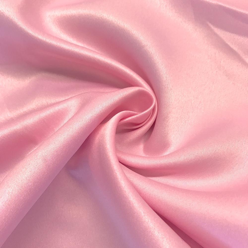 1 Yard Pink Matte Satin Peau de Soie Duchess Fabric, 58/60? Wide Polyester Bridesmaid Dress Material