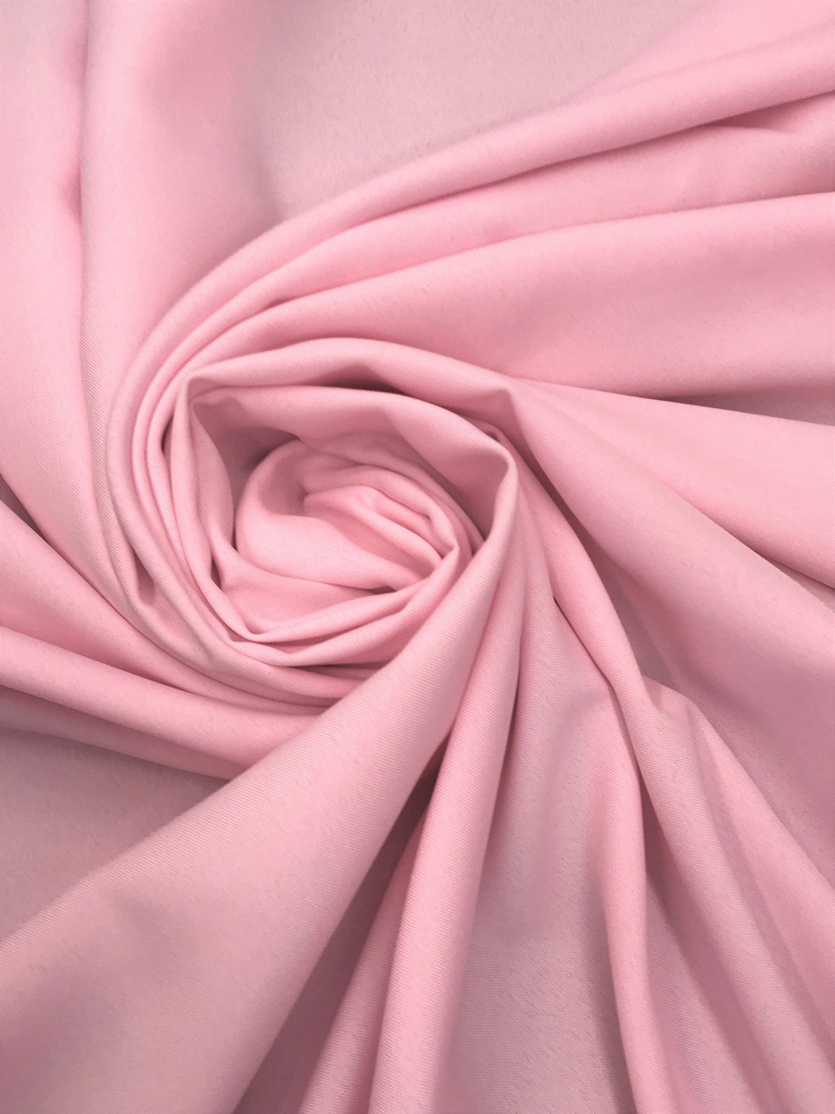 Poly Poplin Polyester Fabric - Baby Pink, 59/60" Width (1 Yard)