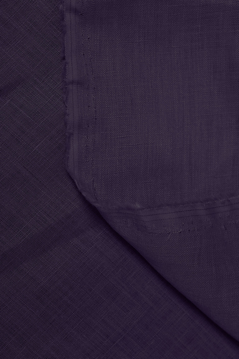 1 Yard Purple Linen Fabric Lightweight Flat Solid 44 Inches Wide for Sewing and Accessories