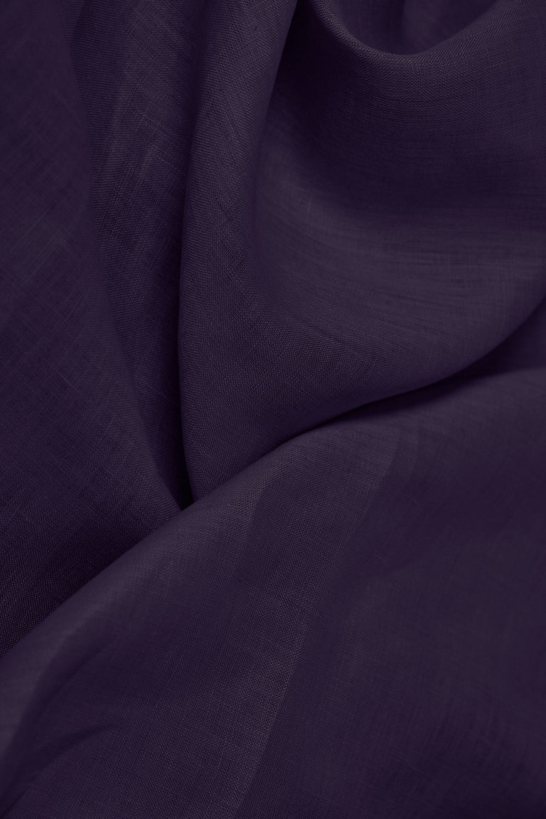 1 Yard Purple Linen Fabric Lightweight Flat Solid 44 Inches Wide for Sewing and Accessories