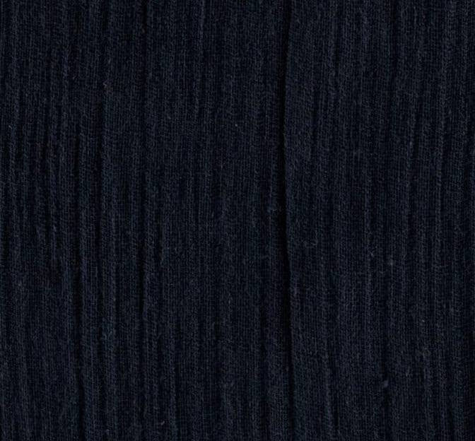 Rayon Crinkle Solid Navy Rayon Fabric - Navy, 50/51" Width