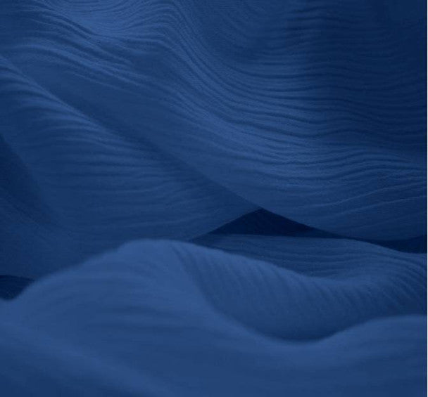 Rayon Crinkle 1 Yard Solid Royal Drapey Soft Woven Apparel Fabric 100% Rayon 50/51” Wide