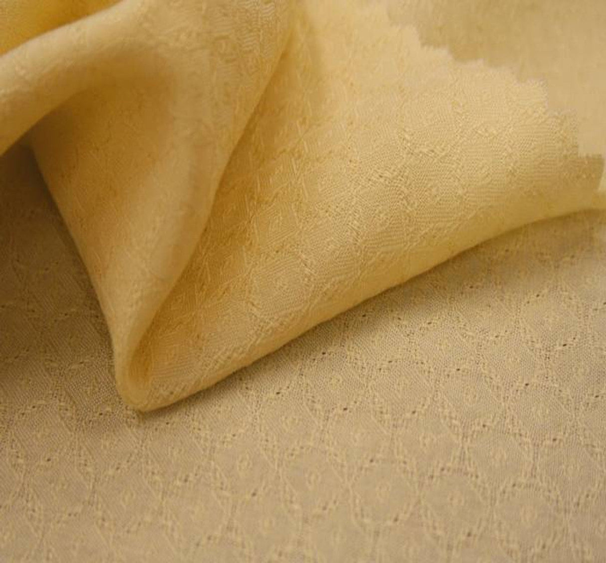 1 Yard Rayon Jacquard Diamond Banana Fabric for Dresses Trousers and Décor 53/54" Width