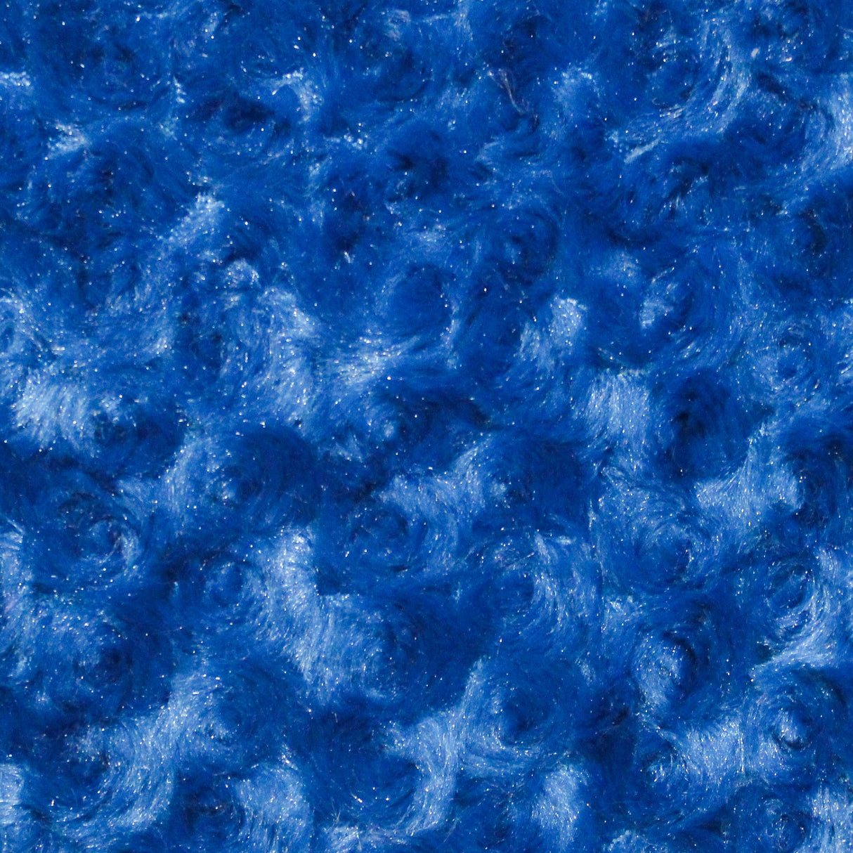 1 Yard Royal Blue Minky Rosebud Fabric 58/60" Width Rose Swirl Embossed