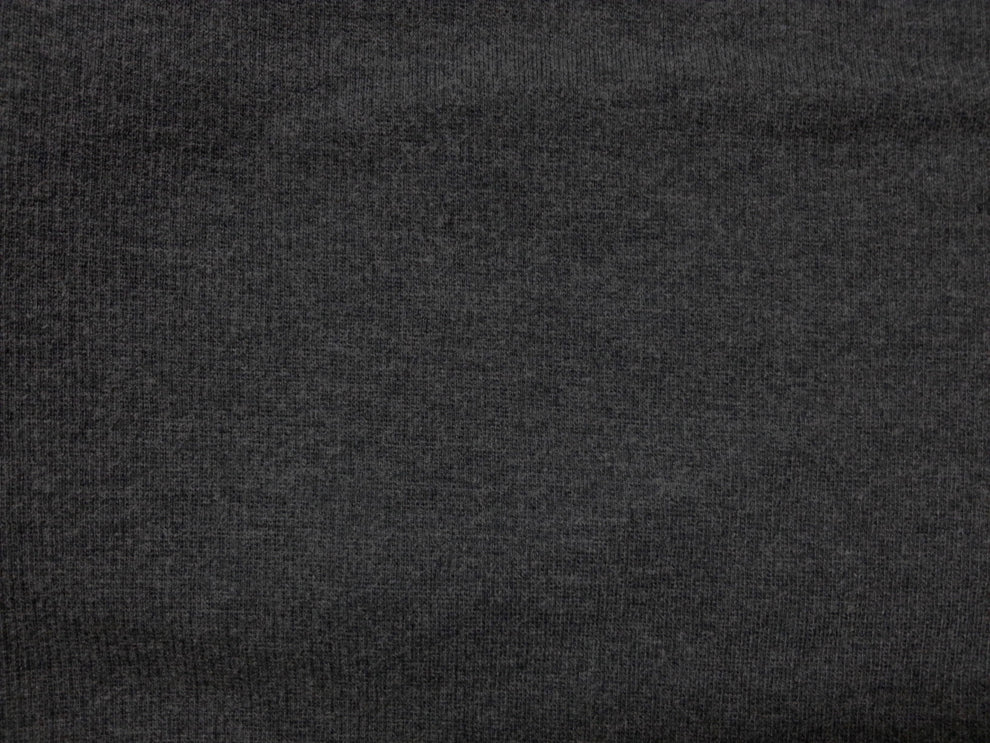 1 Yard Heather Charcoal Bamboo Viscose Spandex 2x1 Rib Knit Fabric Soft Stretchy Sustainable Fabric for Tops, Loungewear & Baby Clothing