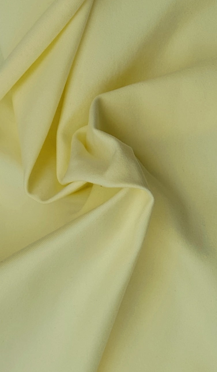 1 Yard Yellow Nylon Spandex Stretch Fabric for Activewear Costumes Swimwear