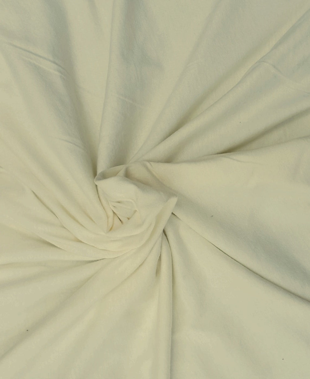 1 Yard Light Yellow Cotton Jersey Fabric, Soft Lightweight Knit for T Shirts, Babywear & Casual Clothing