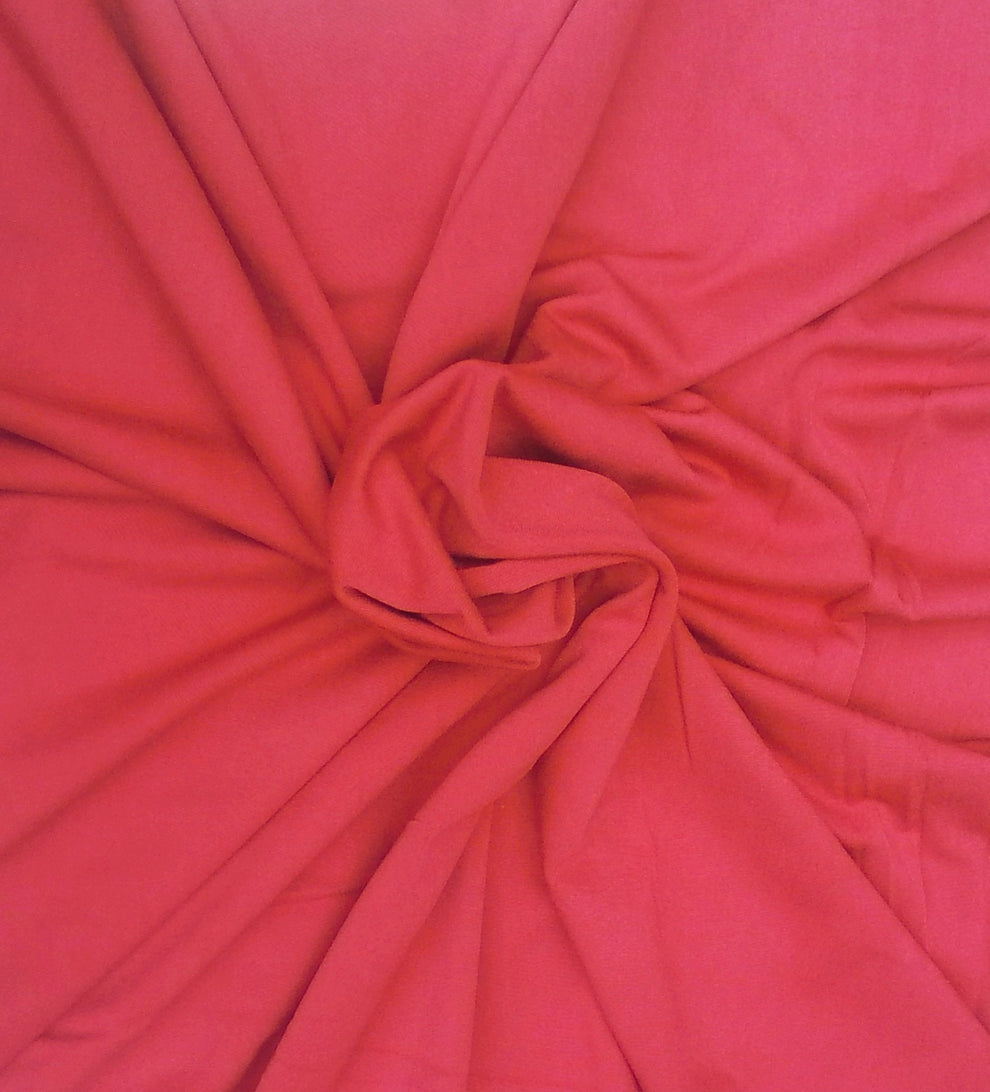 1 Yard Pink Modal Rayon Spandex Jersey Fabric Soft Stretch Knit for Apparel & Activewear