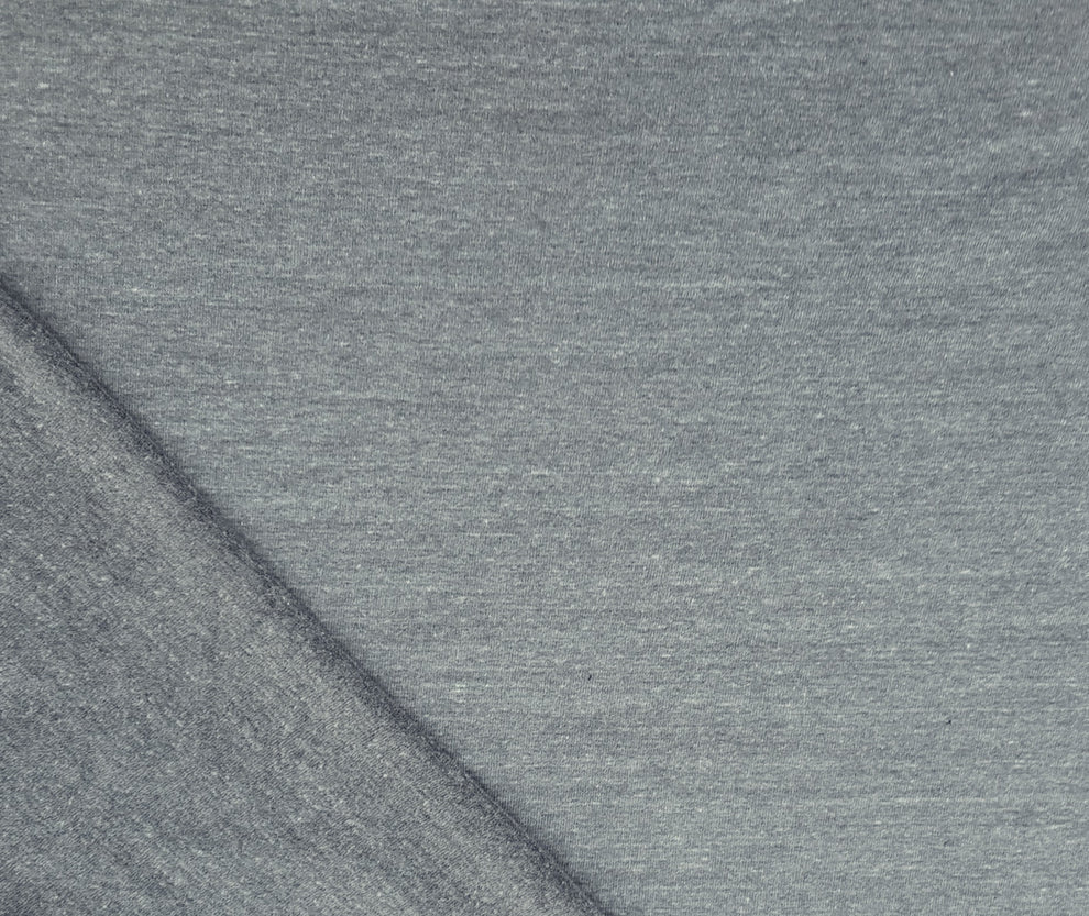 1 Yard Heather Gray Tri Blend Boucle French Terry Knit Fabric