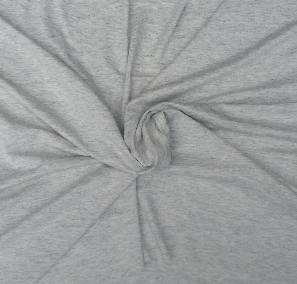 1 Yard Ash Gray Rayon Spandex Jersey Fabric Soft Stretch Knit for T Shirts, Dresses, Loungewear & DIY Apparel