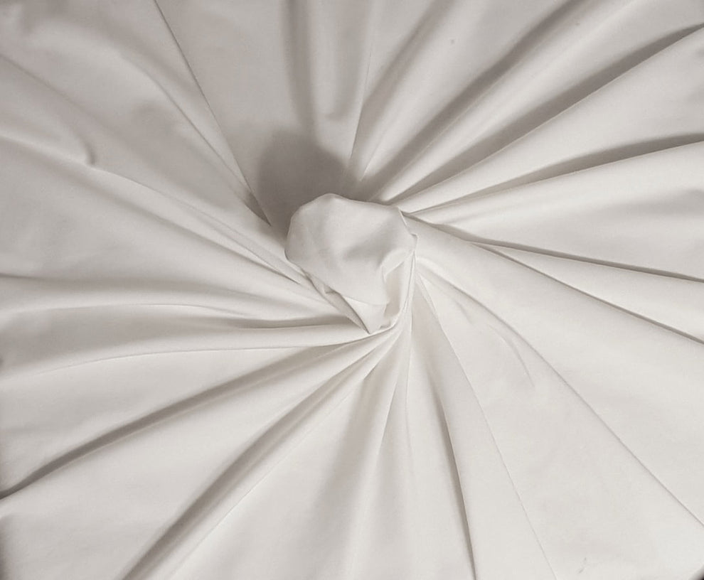 1 Yard White Poly Spandex Jersey Fabric Activewear Stretch Performance Knit