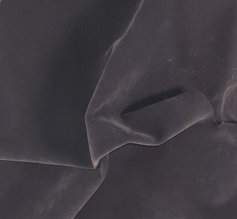 1 Yard Gray Buffalo Skin Vegan Suede Faux Leather Fabric Durable Upholstery Material 54/56 Inch Width