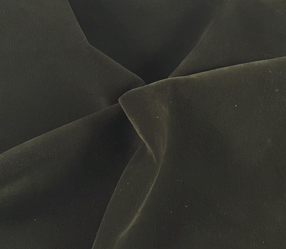 1 Yard Olive Buffalo Skin Vegan Suede Faux Leather Fabric Durable Upholstery Material 54 Inch Width