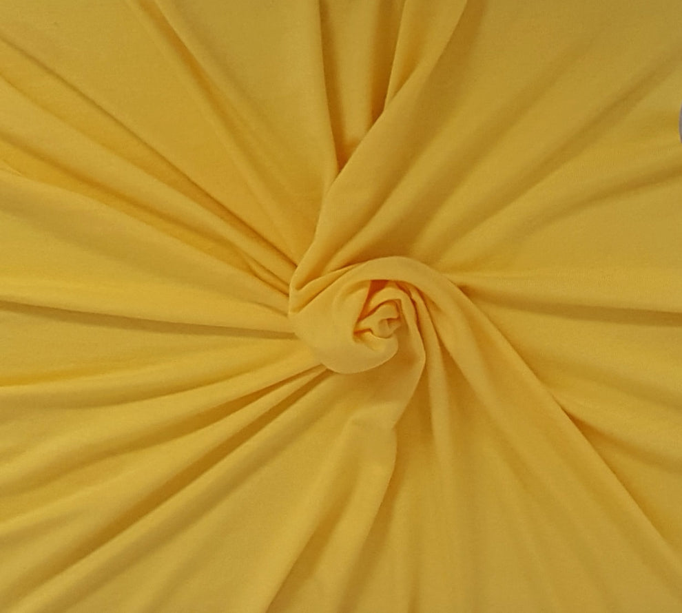 1 Yard Aspen Gold Modal Spandex Jersey Knit Fabric Soft Stretchy Lightweight Apparel Fabric