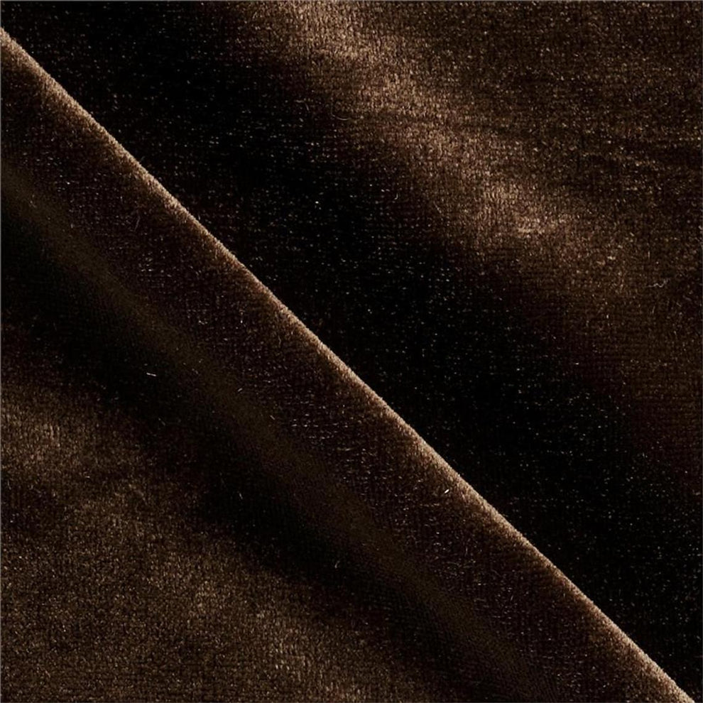 1 Yard Brown Stretch Velvet Fabric Luxurious Soft Stretch Velvet for Apparel & Decor