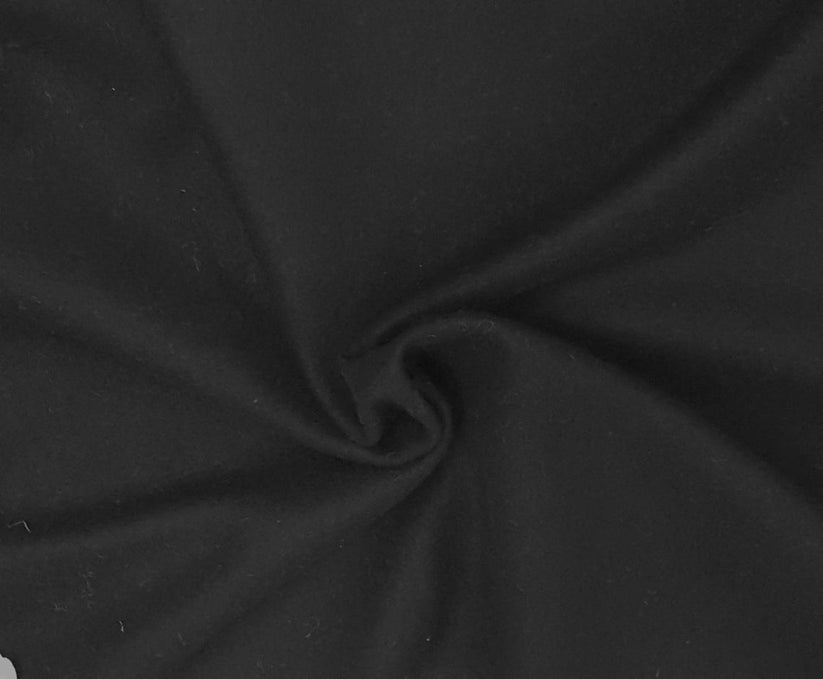 1 Yard Black Woven Wool Fabric Offers a Substantial Medium Heavy Weight For Perfect.
