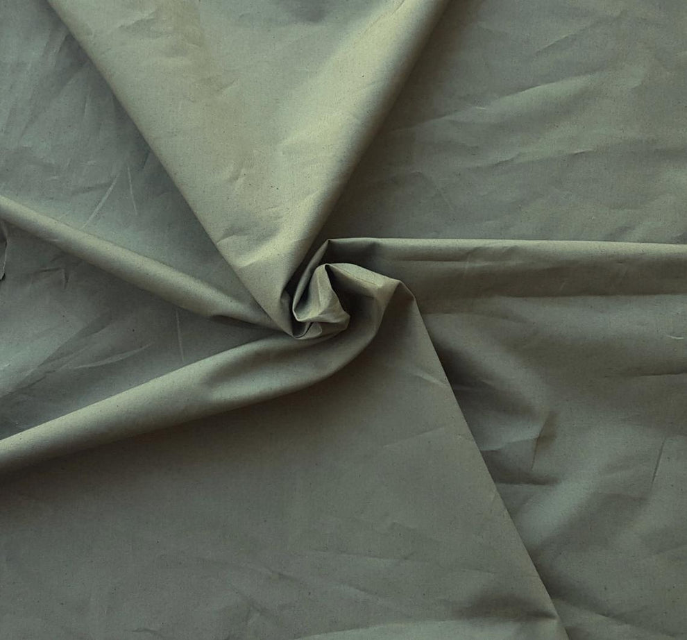 1 Yard Antique Pewter Woven Cotton Poplin Fabric Soft Durable Lightweight Fabric for Shirts, Dresses, and Crafts