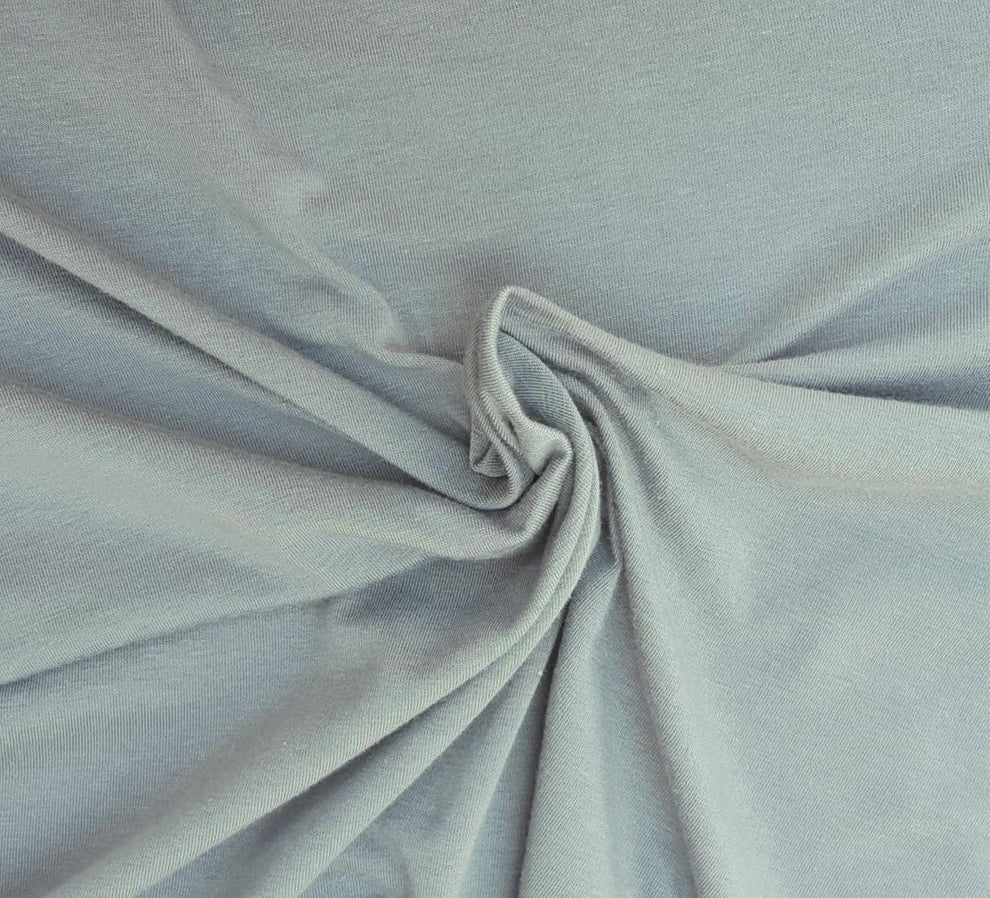 1 Yard Gray Modal Viscose Spandex Jersey Knit Fabric Lightweight Stretchy Soft Material