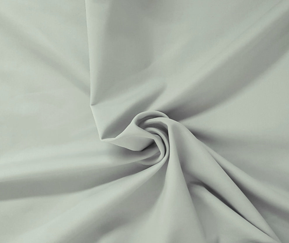 1 Yard Light Gray Poly Spandex Activewear Jersey Smooth Stretch Knit Fabric for Leggings, Tops, and Sportswear