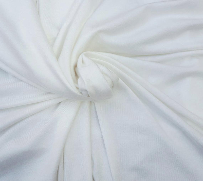 1 Yard Bleach Cotton Spandex Jersey Knit Fabric Stretch for T Shirts Leggings Loungewear