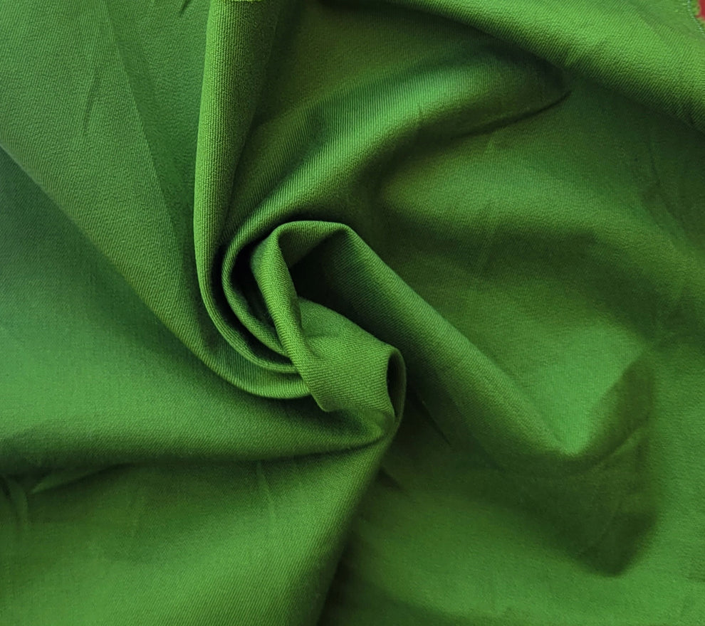 1 Yard Ivy Green Cotton Twill Spandex Fabric For Pants Uniforms Jackets Skirts Dresses Crafts 45 Inch Wide