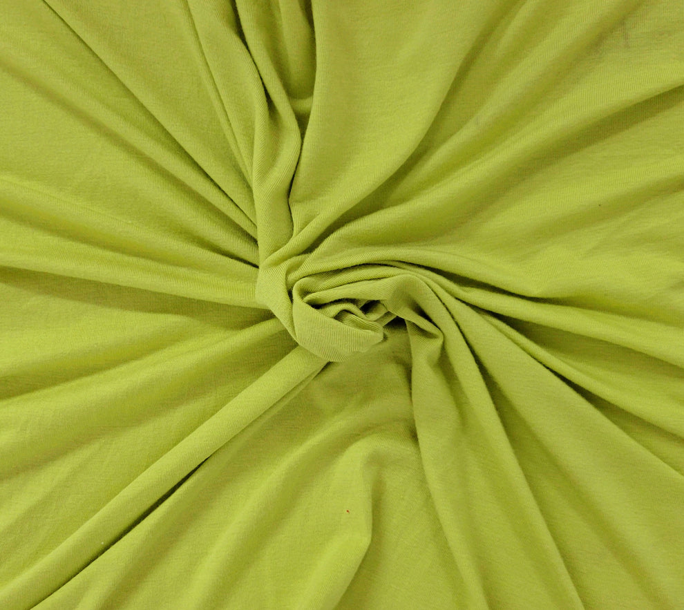 1 Yard Linden Green ProModal Spandex Jersey Knit Fabric Soft Stretch Lightweight