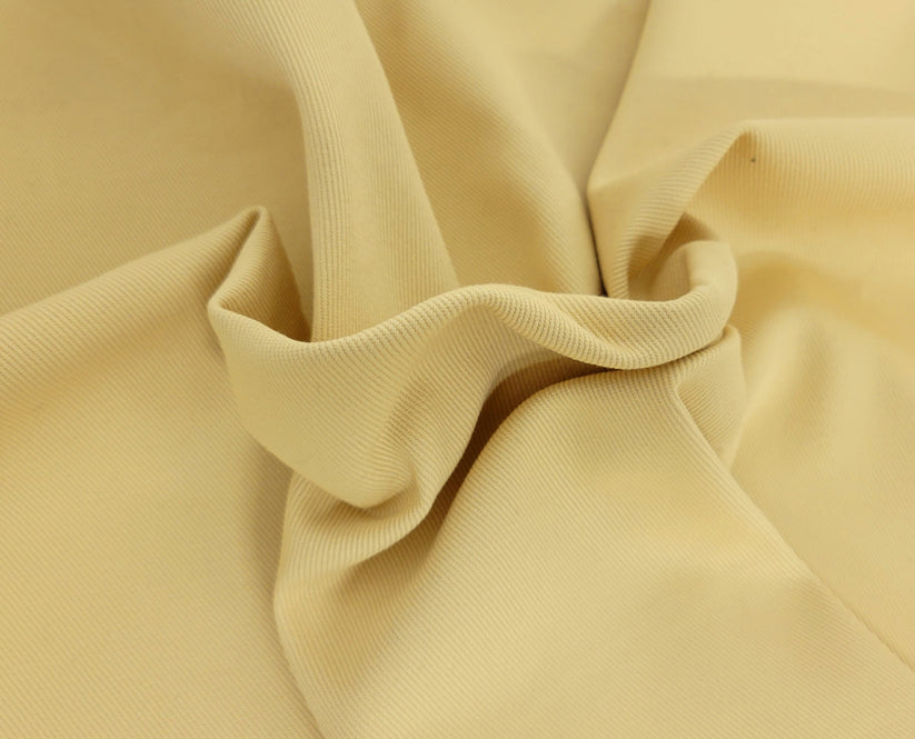 1 Yard Beige Pre Washed Bull Denim Fabric Heavy Cotton for Upholstery Workwear Decor