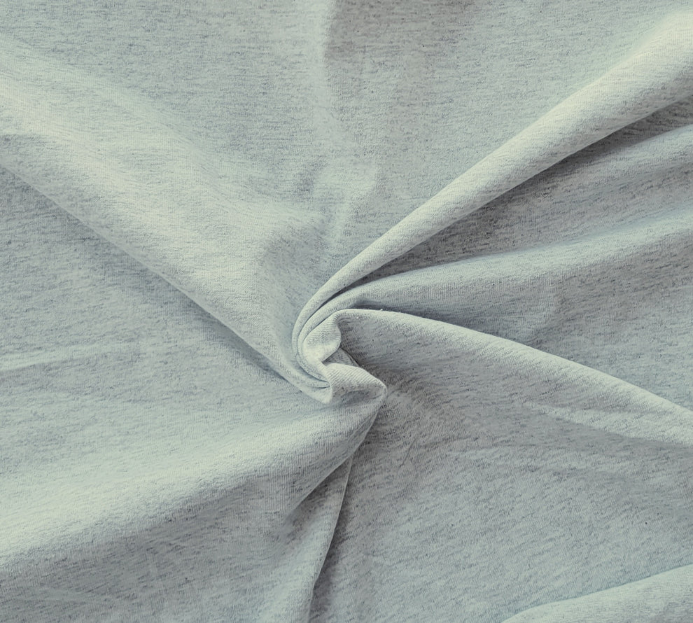 1 Yard Ash Gray Cotton Jersey Knit Fabric Soft Breathable Lightweight Knit for Apparel & Crafts