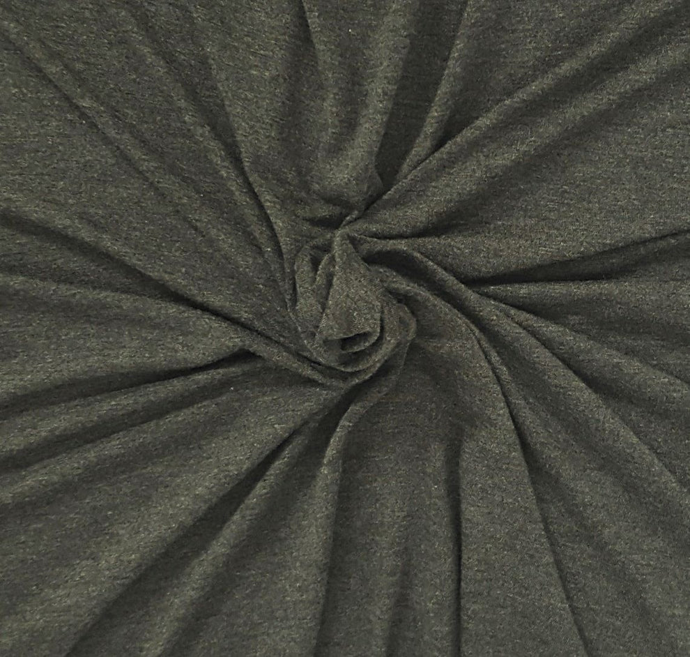 1 Yard Heather Platinum Modal Spandex Jersey Knit Fabric