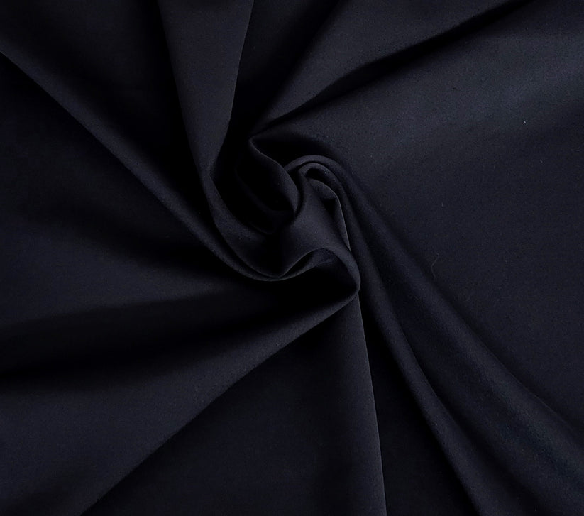 1 Yard Navy Nylon Polyester Spandex Activewear Jersey Knit Fabric Stretchy Durable Material
