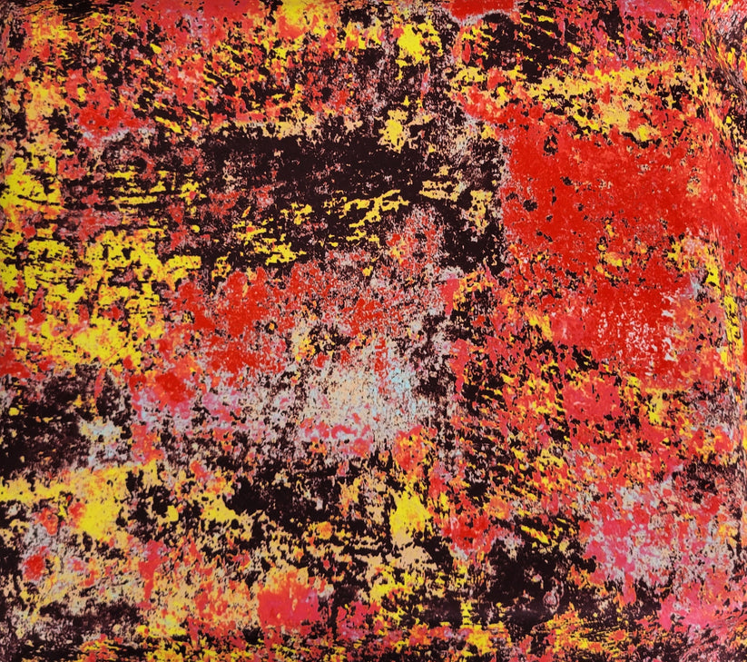 1 Yard Lava Print Activewear Jersey Knit Nylon Polyester Spandex Fabric