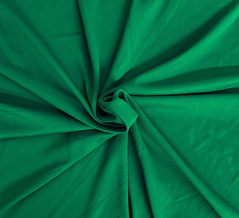 1 Yard Jade Nylon Spandex 1x1 Rib Knit Fabric Stretchy Lightweight Textured Material