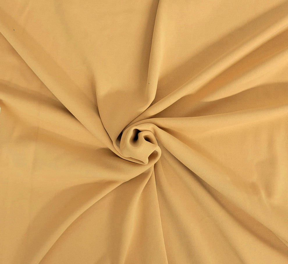 1 Yard Nude Nylon Spandex 1x1 Rib Knit Fabric Soft Stretchy Durable