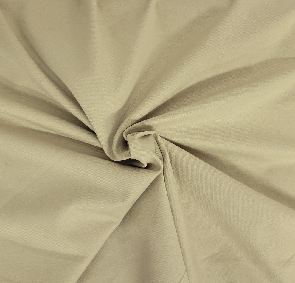 1 Yard Sand Cotton Twill Spandex Fabric Stretchy Durable Material 47 inches wide