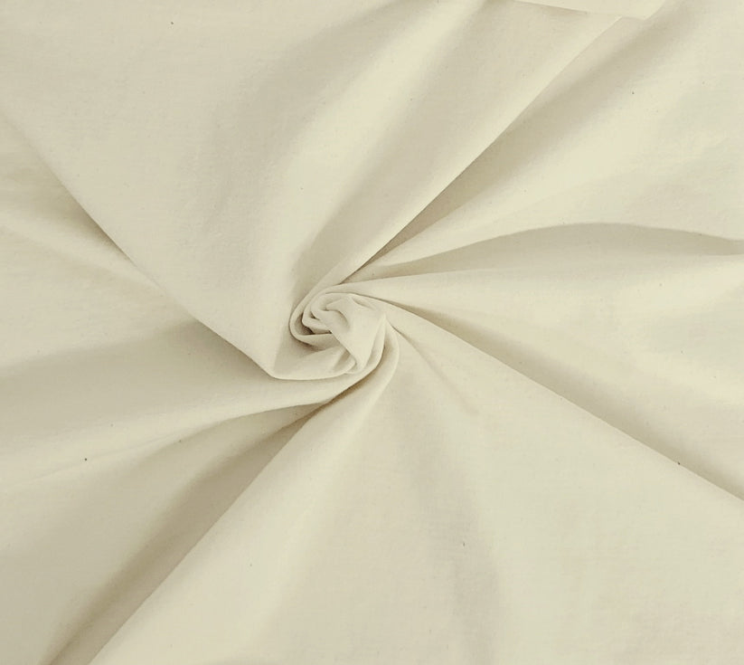 1 Yard Natural Organic Cotton Spandex Jersey Knit Fabric