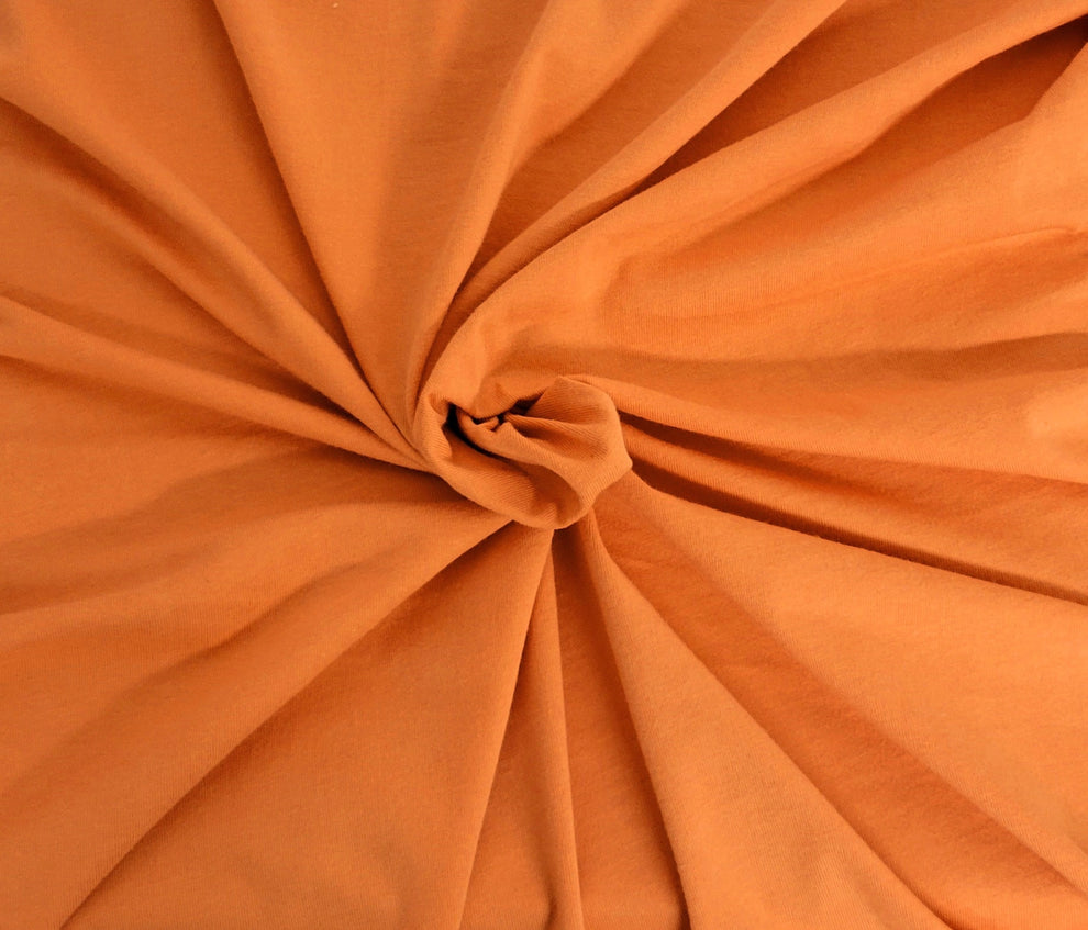1 Yard Salmon Organic Cotton Jersey Fabric Soft Breathable Material